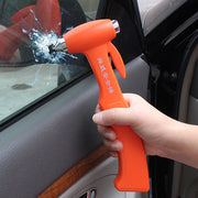 SHUNWEI SD-3501 Taglierina per cinture di sicurezza per finestre Strumento di salvataggio automatico Guscio in plastica ideale Martello di emergenza per sicurezza auto con nastro adesivo e telaio di fissaggio, SD-3501
