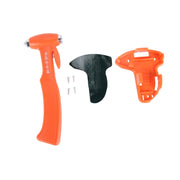 SHUNWEI SD-3501 Taglierina per cinture di sicurezza per finestre Strumento di salvataggio automatico Guscio in plastica ideale Martello di emergenza per sicurezza auto con nastro adesivo e telaio di fissaggio, SD-3501