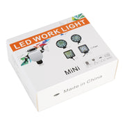 DC 10-30V 27W 2500LM 6000K Impermeabile Veicolo Auto Barca Marine Luci da lavoro esterne Luci di emergenza 60 gradi Luce di inondazione regolabile LED Lampadine per auto con 9 luci LED Wafer intense, Flood Light+27W
