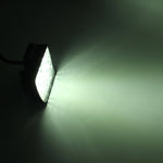 DC 10-30V 27W 2500LM 6000K Impermeabile Veicolo Auto Barca Marine Luci da lavoro esterne Luci di emergenza 60 gradi Luce di inondazione regolabile LED Lampadine per auto con 9 luci LED Wafer intense, Flood Light+27W