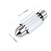 2 PZ 3W 200 LM 6000K 36MM 8 LED SMD-2835 Decodifica porta bicuspide Lampada da lettura per auto Lampada da lettura a LED, DC 12V, 36MM