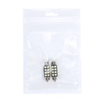 2 PZ 3W 200 LM 6000K 36MM 8 LED SMD-2835 Decodifica porta bicuspide Lampada da lettura per auto Lampada da lettura a LED, DC 12V, 36MM