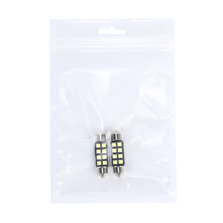 2 PZ 3W 200 LM 6000K 36MM 8 LED SMD-2835 Decodifica porta bicuspide Lampada da lettura per auto Lampada da lettura a LED, DC 12V, 36MM