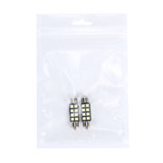 2 PZ 3W 200 LM 6000K 36MM 8 LED SMD-2835 Decodifica porta bicuspide Lampada da lettura per auto Lampada da lettura a LED, DC 12V, 36MM