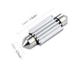 2 PZ 3,5 W 250 LM 6000 K 39 MM 12 LED SMD-2835 Decodifica porta bicuspide Lampada da lettura per auto Lampada da lettura a LED, DC 12V, 39MM