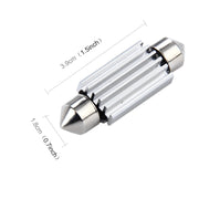 2 PZ 3,5 W 250 LM 6000 K 39 MM 12 LED SMD-2835 Decodifica porta bicuspide Lampada da lettura per auto Lampada da lettura a LED, DC 12V, 39MM