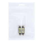 2 PZ 3,5 W 250 LM 6000 K 39 MM 12 LED SMD-2835 Decodifica porta bicuspide Lampada da lettura per auto Lampada da lettura a LED, DC 12V, 39MM