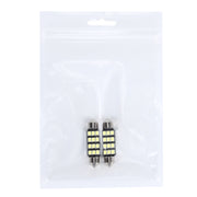 2 PZ 3,5 W 250 LM 6000 K 39 MM 12 LED SMD-2835 Decodifica porta bicuspide Lampada da lettura per auto Lampada da lettura a LED, DC 12V, 39MM
