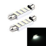 2 PZ 3,5 W 250 LM 6000 K 41 MM 12 LED SMD-2835 Decodifica porta bicuspide Lampada da lettura per auto Lampada da lettura a LED, DC 12V, 41MM