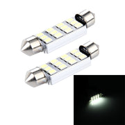 2 PZ 3,5 W 250 LM 6000 K 41 MM 12 LED SMD-2835 Decodifica porta bicuspide Lampada da lettura per auto Lampada da lettura a LED, DC 12V, 41MM