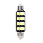 2 PZ 3,5 W 250 LM 6000 K 41 MM 12 LED SMD-2835 Decodifica porta bicuspide Lampada da lettura per auto Lampada da lettura a LED, DC 12V, 41MM