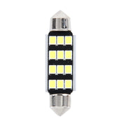 2 PZ 3,5 W 250 LM 6000 K 41 MM 12 LED SMD-2835 Decodifica porta bicuspide Lampada da lettura per auto Lampada da lettura a LED, DC 12V, 41MM