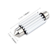 2 PZ 3,5 W 250 LM 6000 K 41 MM 12 LED SMD-2835 Decodifica porta bicuspide Lampada da lettura per auto Lampada da lettura a LED, DC 12V, 41MM