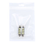 2 PZ 3,5 W 250 LM 6000 K 41 MM 12 LED SMD-2835 Decodifica porta bicuspide Lampada da lettura per auto Lampada da lettura a LED, DC 12V, 41MM