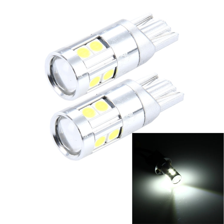 Lampada per luci di ingombro per auto a LED T10 5W 8 SMD-3030 da 2 pezzi, CC 12V, 8 SMD-3030 LEDs, T10+5W Red Light