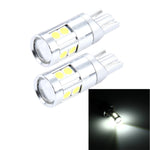 Lampada per luci di ingombro per auto a LED T10 5W 8 SMD-3030 da 2 pezzi, CC 12V, 8 SMD-3030 LEDs, T10+5W Red Light