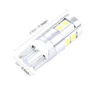 Lampada per luci di ingombro per auto a LED T10 5W 8 SMD-3030 da 2 pezzi, CC 12V, 8 SMD-3030 LEDs, T10+5W Red Light