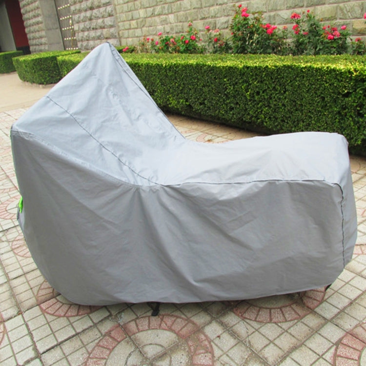 Protezione solare universale anti-polvere per bici elettrica e copertura floccata in film di alluminio impermeabile con strisce di avvertenza, adatta per bici fino a 1,7 m (67 pollici) di lunghezza, dimensioni: 183x89x122 cm, L: 183x89x122cm