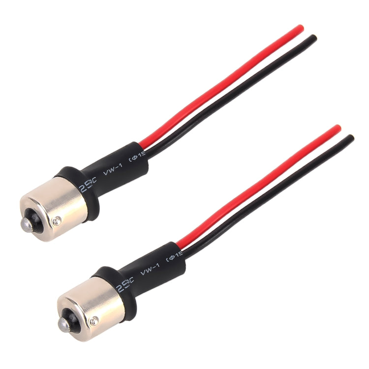 1 paio 1156 / BA15S Base portalampada presa maschio con filo, 1156 / BA15S