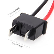 1 paio di portalampada H7 con base maschio e filo, H7