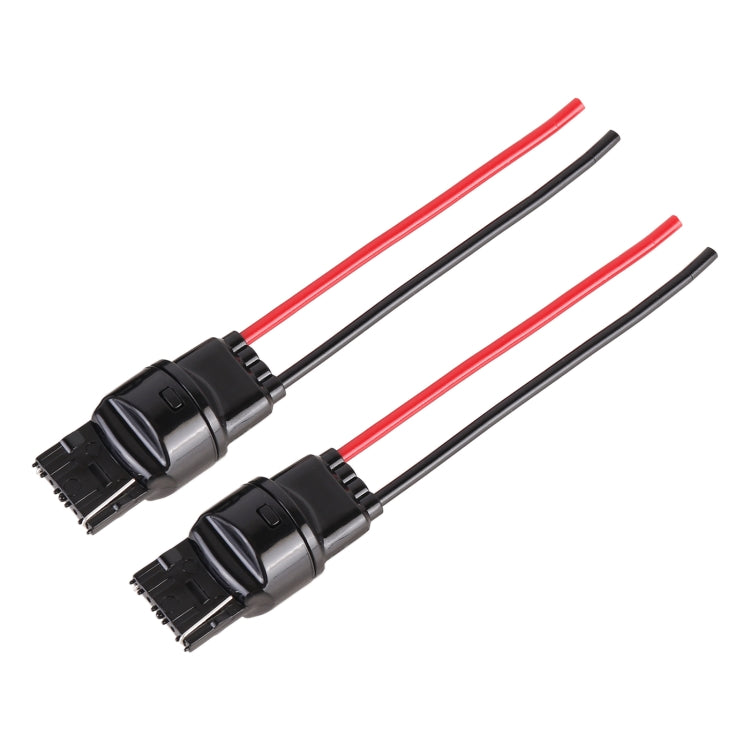 1 paio di portalampada T20 / 7440 con base maschio e filo, T20 / 7440