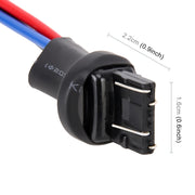 1 paio di portalampada T20 / 7443 con base maschio e filo, T20 / 7443