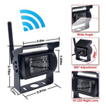 PZ607-W-D2 Audio e video digitale wireless da 7,0 pollici 2 Monitor per retromarcia separati per auto, PZ607-W-D2