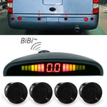 PZ316 Registratore per auto con specchietto retrovisore con display digitale a forma di mezzaluna a LED per camion con 4 radar posteriori, PZ316