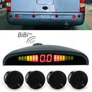 PZ316 Registratore per auto con specchietto retrovisore con display digitale a forma di mezzaluna a LED per camion con 4 radar posteriori, PZ316
