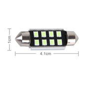 2 PZ DC 12V 2W 41MM 8 LED SMD-3528 Porta bicuspide Decodifica Lampada da lettura per auto Lampada da lettura a LED, 41MM