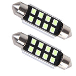 2 PZ DC 12V 2W 39MM 8 LED SMD-3528 Porta bicuspide Decodifica Lampada da lettura per auto Lampada da lettura a LED, 39MM