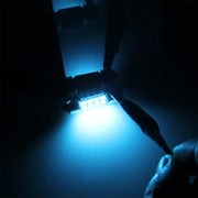 2 PZ DC 12V 2W 39MM 8 LED SMD-3528 Porta bicuspide Decodifica Lampada da lettura per auto Lampada da lettura a LED, 39MM