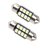 2 PZ DC 12V 2W 31MM 8 SMD-3528 LED Porta bicuspide Decodifica Lampada da lettura per auto Lampada da lettura a LED, 31MM