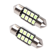 2 PZ DC 12V 2W 31MM 8 SMD-3528 LED Porta bicuspide Decodifica Lampada da lettura per auto Lampada da lettura a LED, 31MM