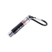 2 pezzi portachiavi esterno con guscio in metallo mini torcia a LED luce laser con rilevamento del denaro