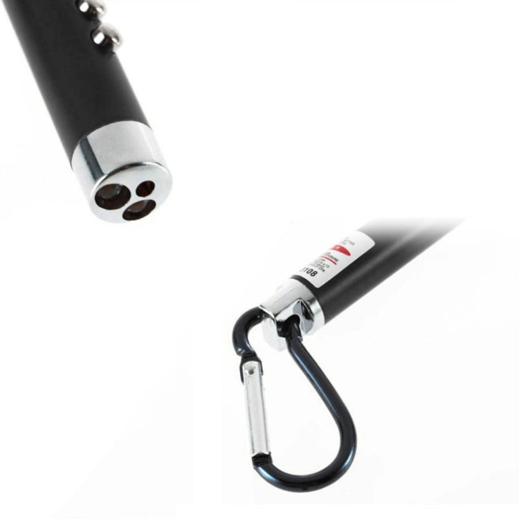 2 pezzi portachiavi esterno con guscio in metallo mini torcia a LED luce laser con rilevamento del denaro