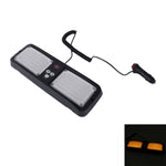 Alta qualità DC 12V, 9W LED impermeabile parasole per auto luci gialle luci di emergenza stroboscopiche luci di emergenza lampeggianti con 12 tipi di modelli flash, Yellow