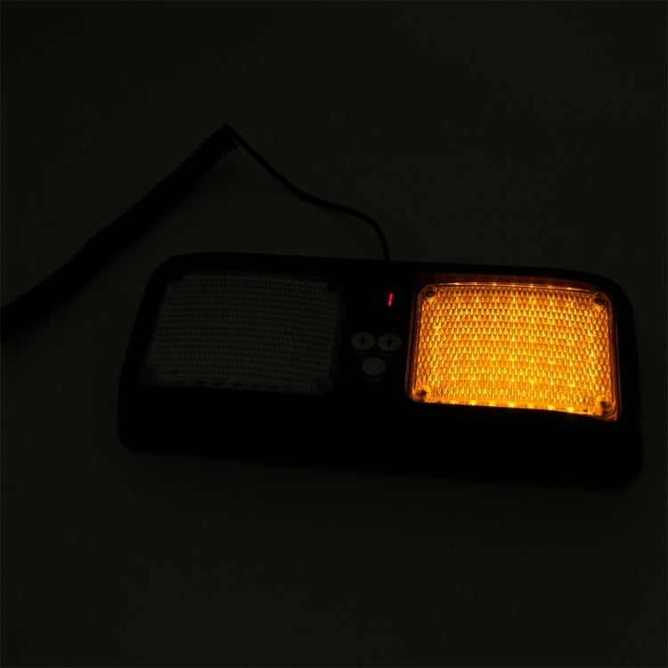 Alta qualità DC 12V, 9W LED impermeabile parasole per auto luci gialle luci di emergenza stroboscopiche luci di emergenza lampeggianti con 12 tipi di modelli flash, Yellow