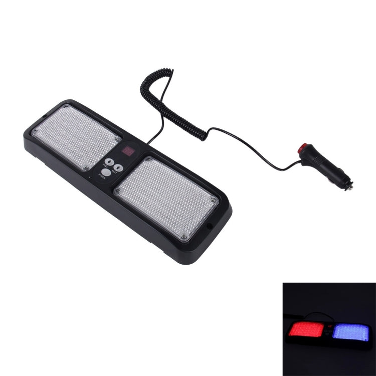 DC 12V, 9W LED di alta qualità parasole per auto impermeabile luci rosse e blu luci di emergenza stroboscopiche luci di emergenza lampeggianti con 12 tipi di schemi flash, Red+Blue