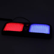 DC 12V, 9W LED di alta qualità parasole per auto impermeabile luci rosse e blu luci di emergenza stroboscopiche luci di emergenza lampeggianti con 12 tipi di schemi flash, Red+Blue