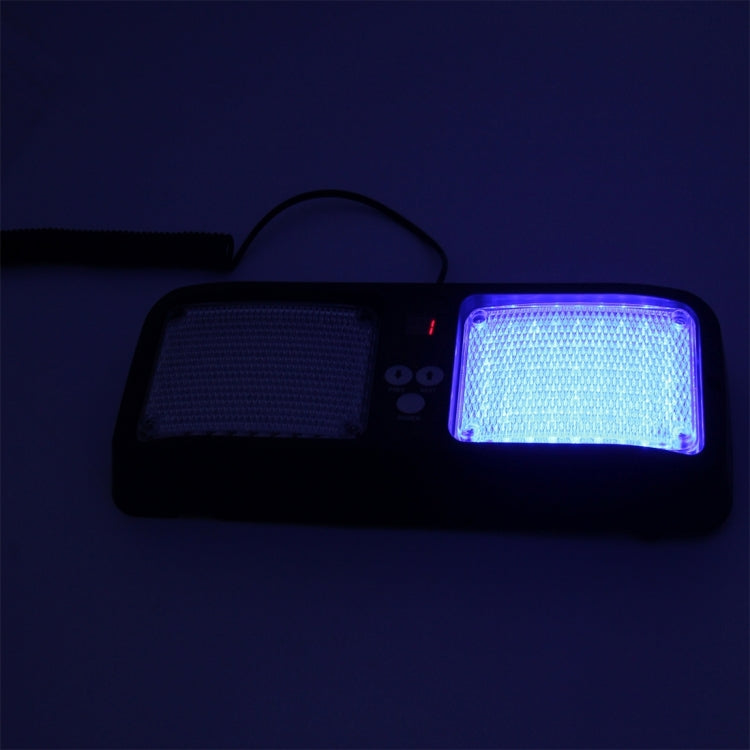 DC 12V, 9W LED di alta qualità parasole per auto impermeabile luci rosse e blu luci di emergenza stroboscopiche luci di emergenza lampeggianti con 12 tipi di schemi flash, Red+Blue