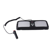 Alta qualità DC 12V, 9W LED Impermeabile Parasole per auto Luce gialla + Luce bianca Spie stroboscopiche Luci di emergenza Luce lampeggiante con 12 tipi di schemi flash, Yellow+White