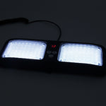 Alta qualità DC 12V, 9W LED Impermeabile Parasole per auto Luce bianca Spie di emergenza Stroboscopiche Luci di emergenza Lampeggiante con 12 tipi di schemi flash, White