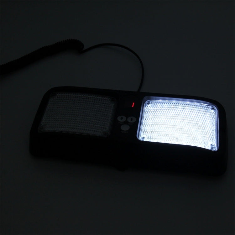 Alta qualità DC 12V, 9W LED Impermeabile Parasole per auto Luce bianca Spie di emergenza Stroboscopiche Luci di emergenza Lampeggiante con 12 tipi di schemi flash, White