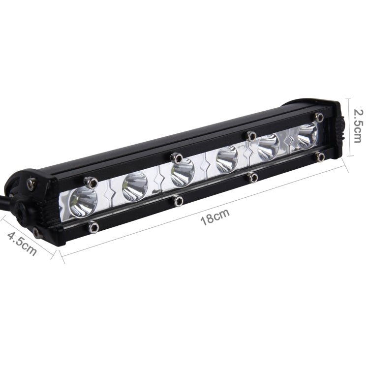 DC 10-30V 18W 2300LM 6500K Impermeabile per veicoli Auto Barche Marine Luci da lavoro esterne Luci di emergenza 30 gradi Faretto regolabile Lampadine per auto a LED con 6 luci LED CREE intense, Spot Light+18W