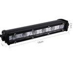 DC 10-30V 18W 2300LM 6500K Impermeabile per veicoli Auto Barche Marine Luci da lavoro esterne Luci di emergenza 60 gradi Luce di inondazione regolabile Lampadine per auto a LED con 6 luci LED CREE intense, Flood Light+18W