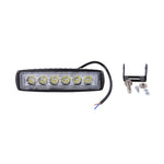 DC 10-30V 18W 1500LM 6500K Impermeabile per veicoli Auto Barche Marine Luci da lavoro esterne Luci di emergenza 30 gradi Faretto regolabile Lampadine per auto a LED con 6 luci LED Wafer intense, Spot Light+18W 1500LM+6500K