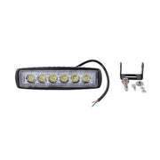 DC 10-30V 18W 1500LM 6500K Impermeabile per veicoli Auto Barche Marine Luci da lavoro esterne Luci di emergenza 30 gradi Faretto regolabile Lampadine per auto a LED con 6 luci LED Wafer intense, Spot Light+18W 1500LM+6500K
