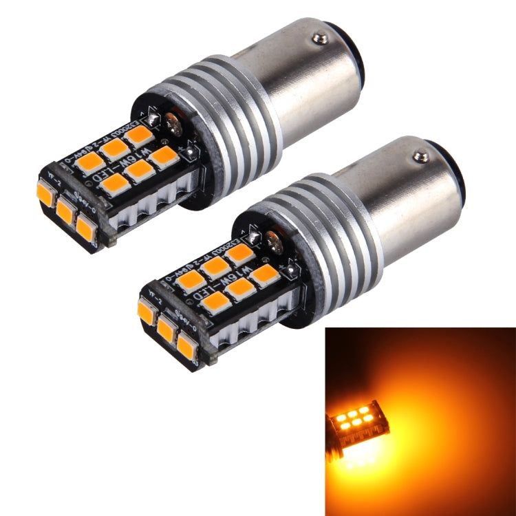 2 PZ 1157/BAY15D 3W 15 SMD-3528-LED Indicatori di direzione per auto, DC 12V, 1157/BAY15D 3W