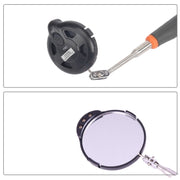 Specchio di ispezione retrattile per telaio auto con 3 luci LED da 5 mm, diametro specchio: 82 mm, lunghezza massima espandibile: 760 mm, Diameter: 82mm, Max Expanding Length: 760mm